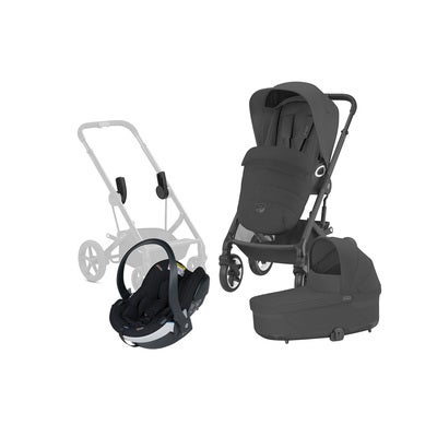 Cybex TALOS S Lux Duovogn inkl. BeSafe iZi Go Modular X2, Moon Black/Black