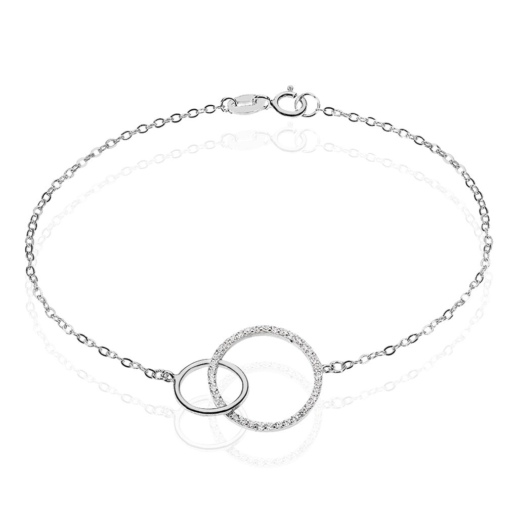 Bracelet Yalaz Argent Blanc Oxyde De Zirconium