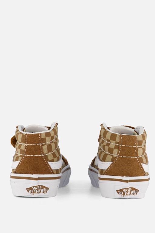 Vans SK8-Mid Reissue V Checkerboard bruin