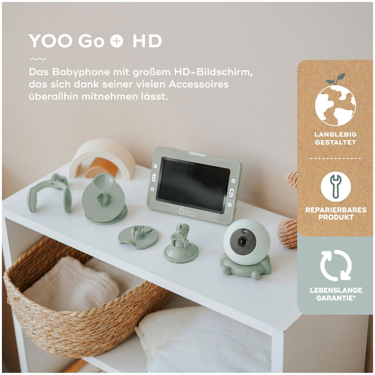 BabymoovBabymoov   Babyphone mit Kamera Yoo Go Plus HD