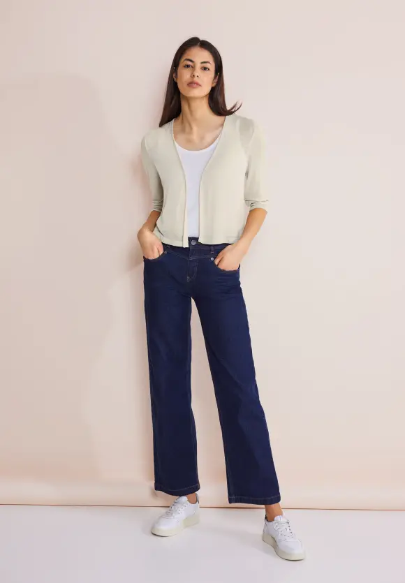 Bolero Strickjacke - smooth sand beige
