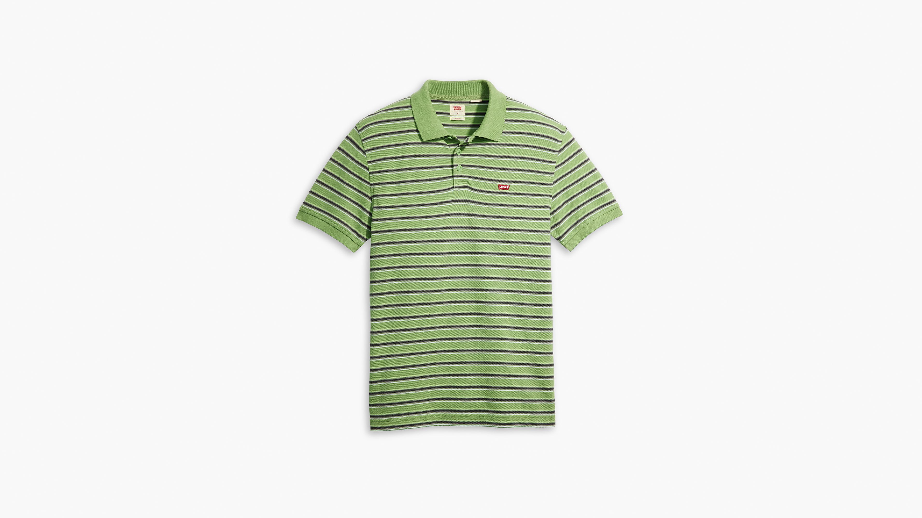 Polo Housemark - Hopscotch Stripe Aspen Green - Vert