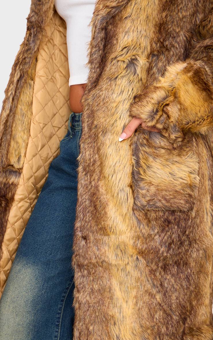 Manteau Long Ceinturé En Synthétique Petite