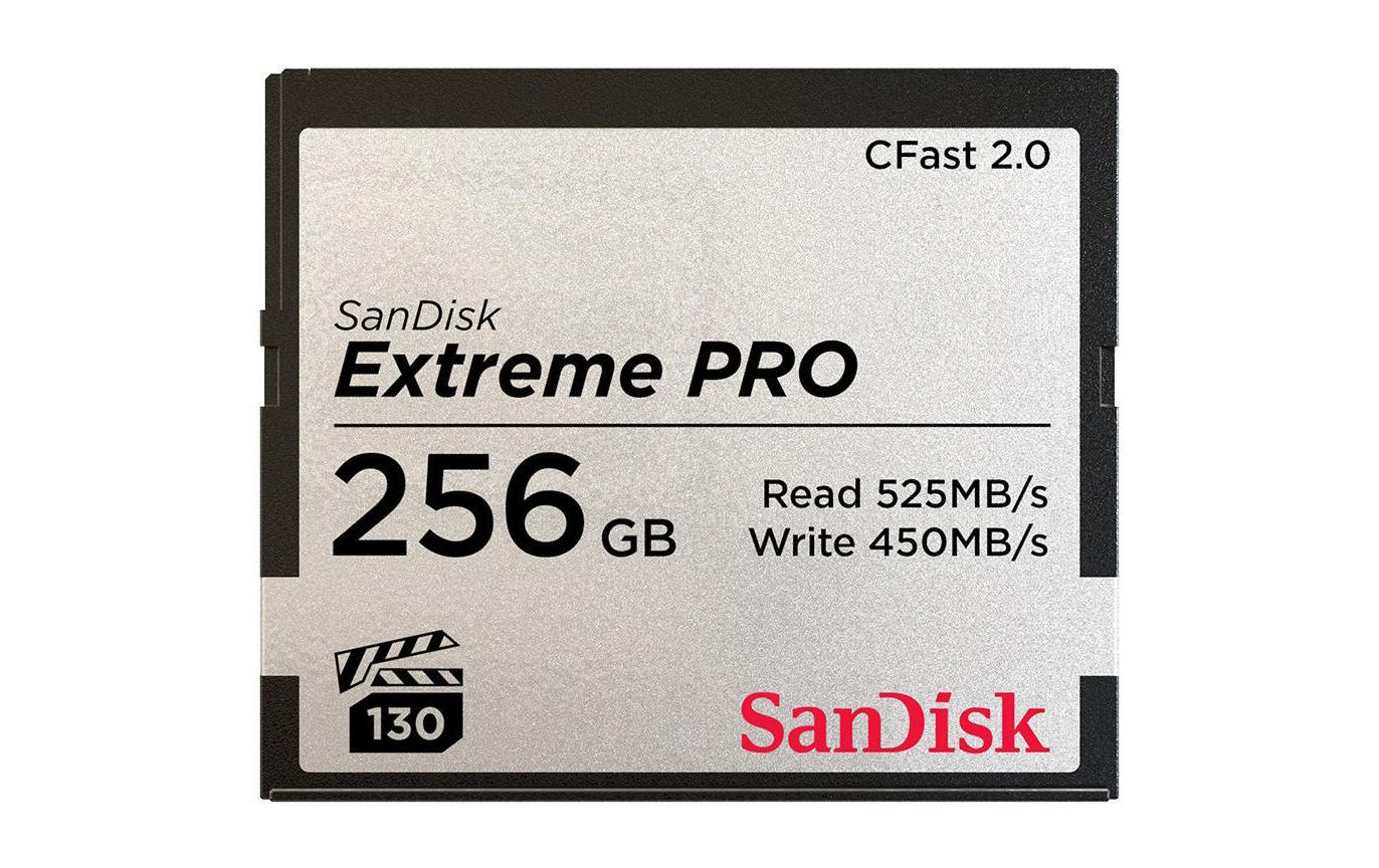 CFast-Karte Extreme Pro 256 GB<br>CFast 2.0-Karte für Kameras und Camcorder