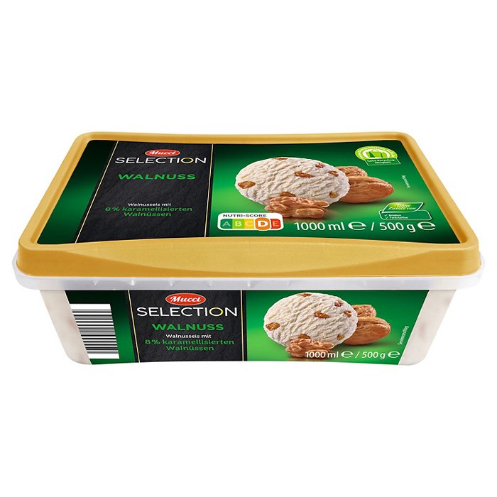 MUCCI Eisschale 1 l, Walnuss