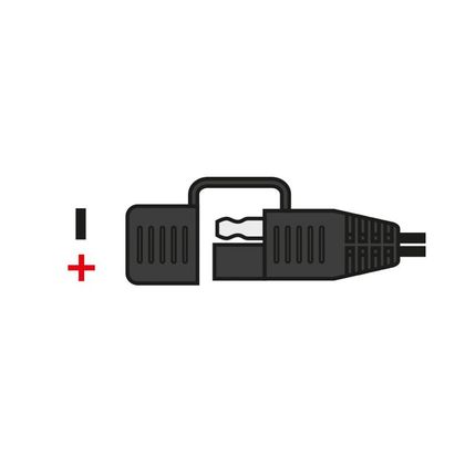 Chargeur Oxford Câble type SAE (0.5m) pour batterie/chargeur Universel - Noir