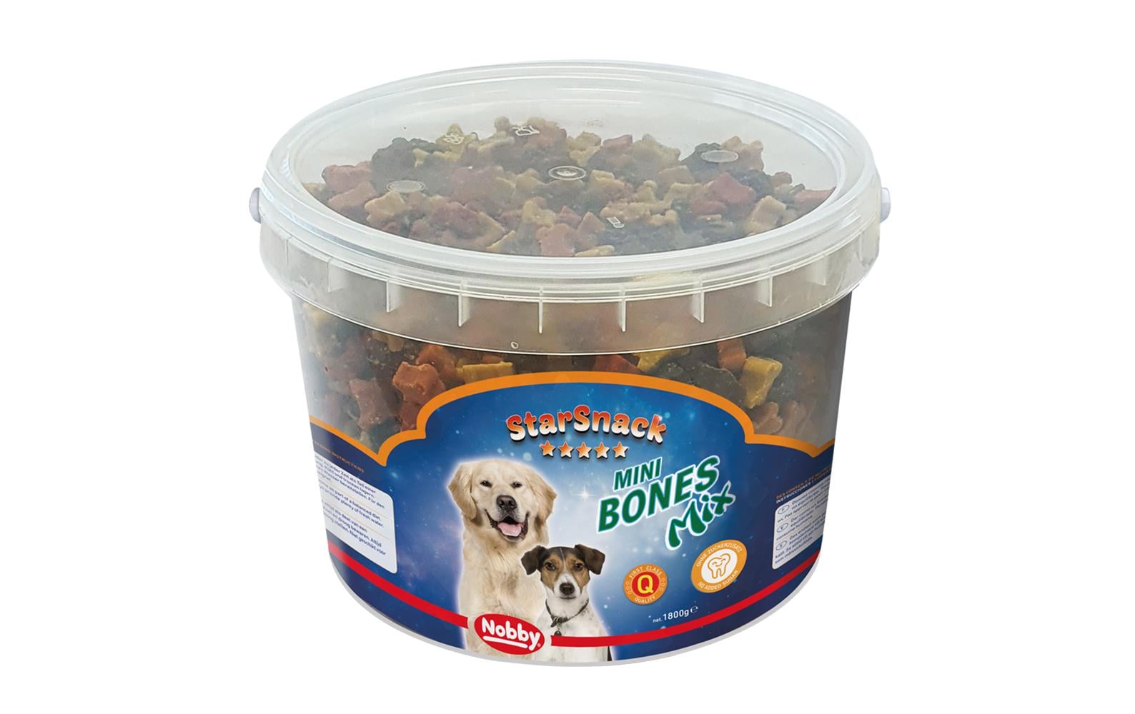 Leckerli StarSnack Mini Bones Mix Eimer, 1.8 kgSnack für Hunde
