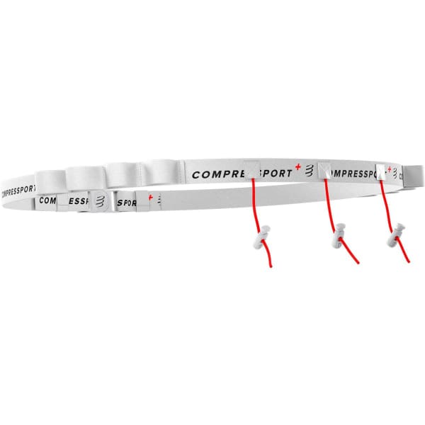 Ceinture porte gourde COMPRESSPORT RACE BELT WHITE