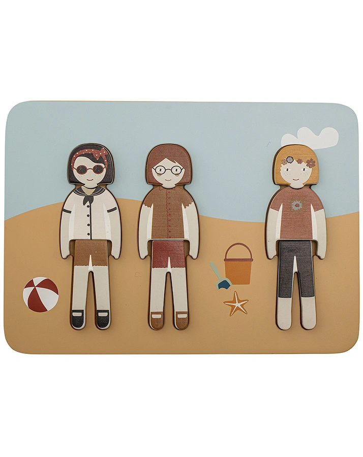 Holz-Puzzle GABI STRAND 6-teilig in bunt