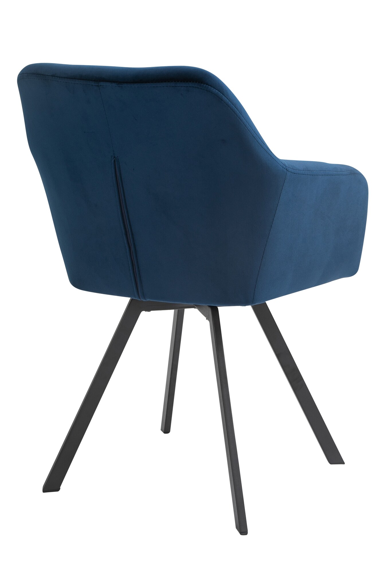 Armlehnstuhl Drehfunktion blau Esszimmerstuhl Polsterstuhl Wohnzimmer Stuhl