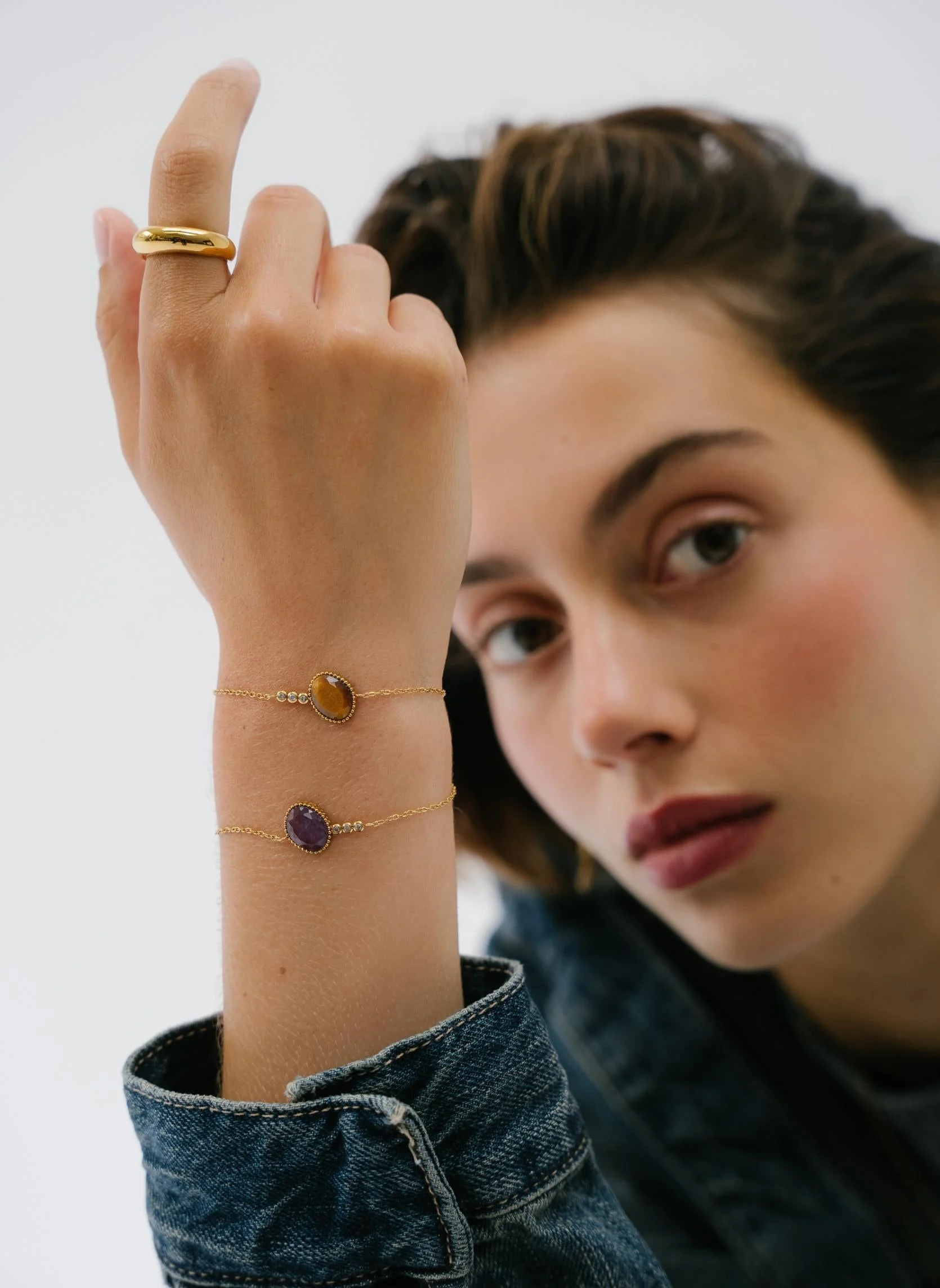 HYGIE - Bracelet chaîne hygie | Violet