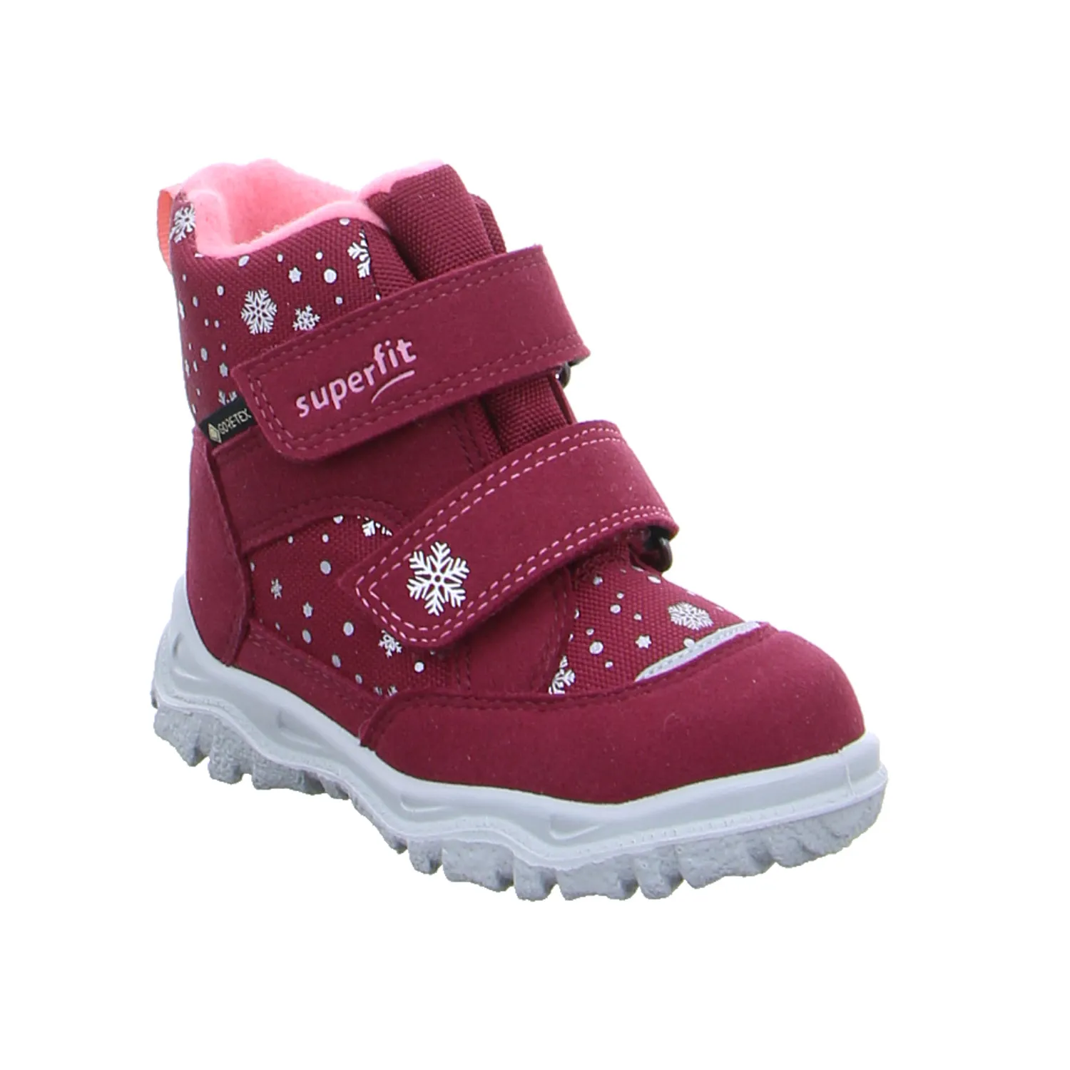 SUPERFIT Kleinkinder-Snowboot  Membran Rot Textil  Baby-Winterstiefel Mädchen