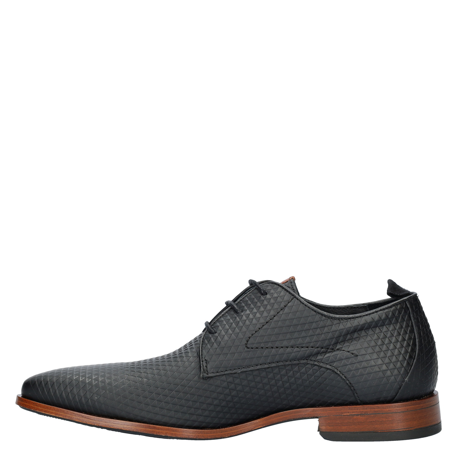 Greg Triangle heren nette schoen Rehab Zwart
