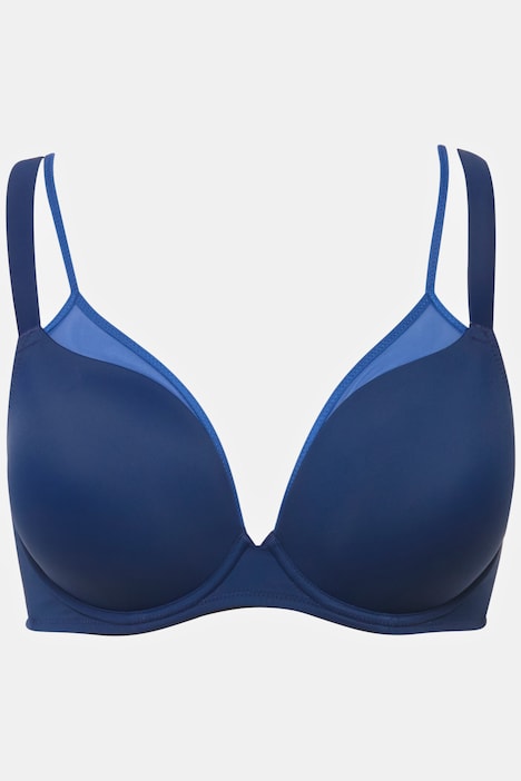 Bügel-BH, Softcups, Lagenoptik, Cup B - D