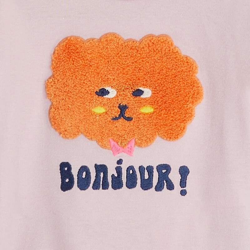 T-shirt bébé fille violine en coton biologique violet Catimini Mauve Violet