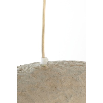 hanglamp Liz grijs en antiek brons  Ø53 x 43cm