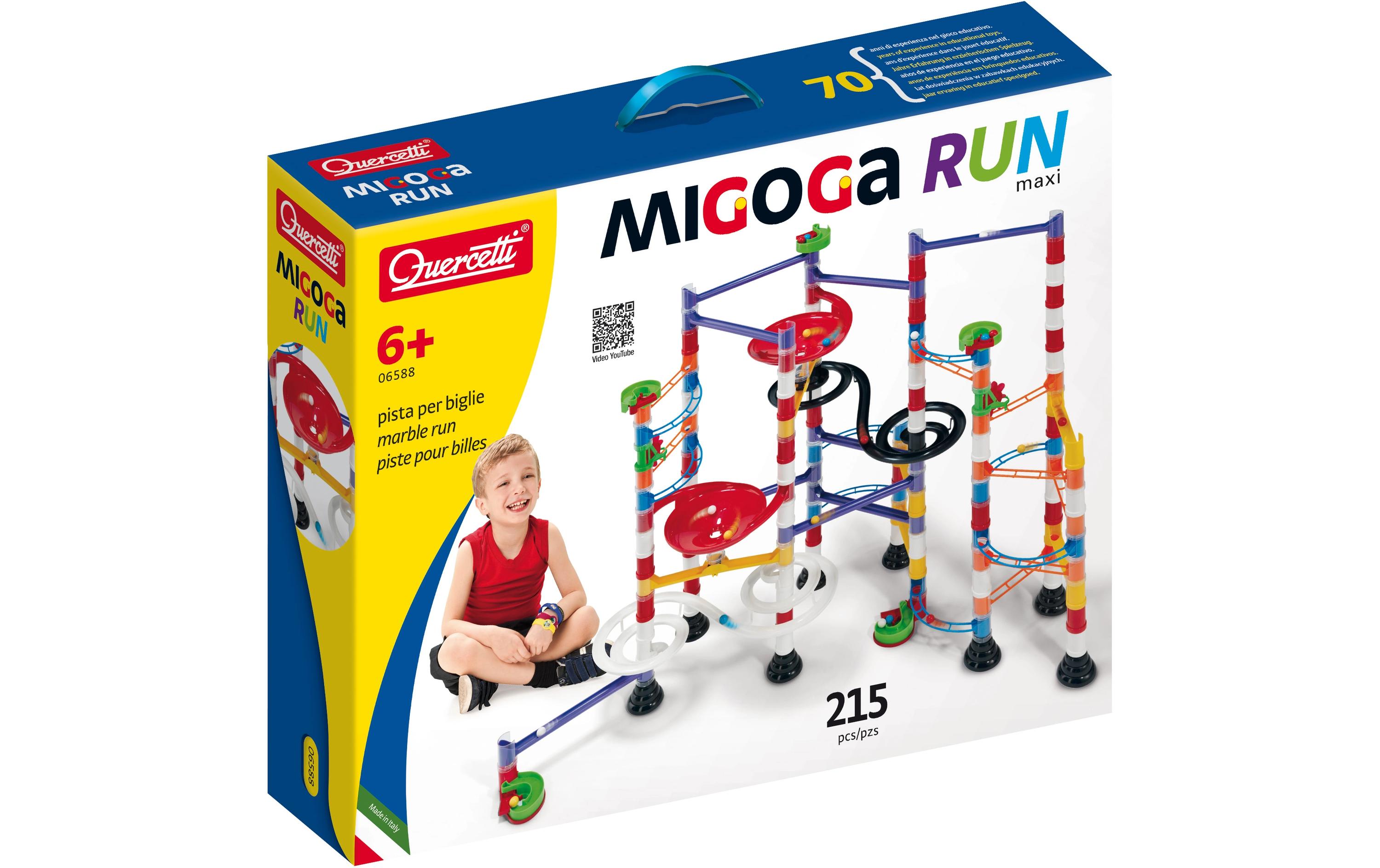 Migoga Run Maxi Kugelbahn 215 TeileLernspielzeug für Kinder