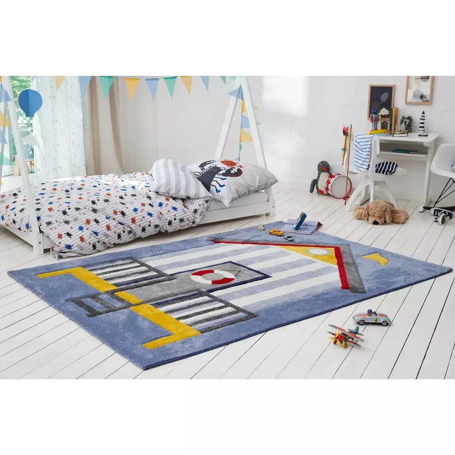 Esprit Kinderteppich Sea Castle blau