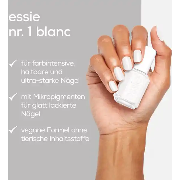 Nagellack Nr. 1 blanc &  all-in-one top / base coat Set
