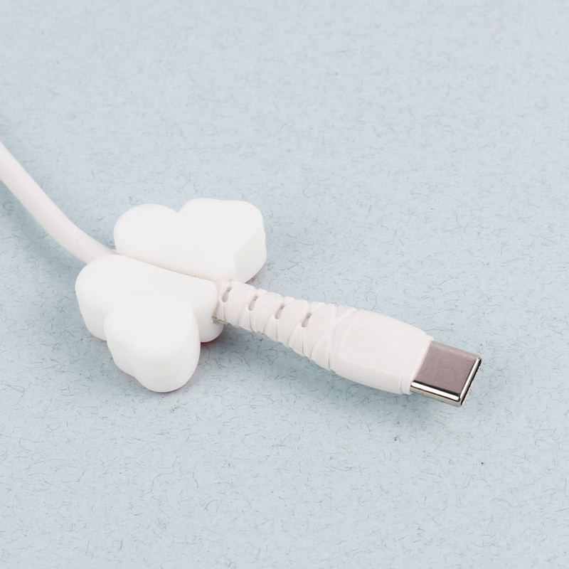 Universal Kabel Bruchschutz / Halter / Kabelbeisser Bubble Tea - Rosa
