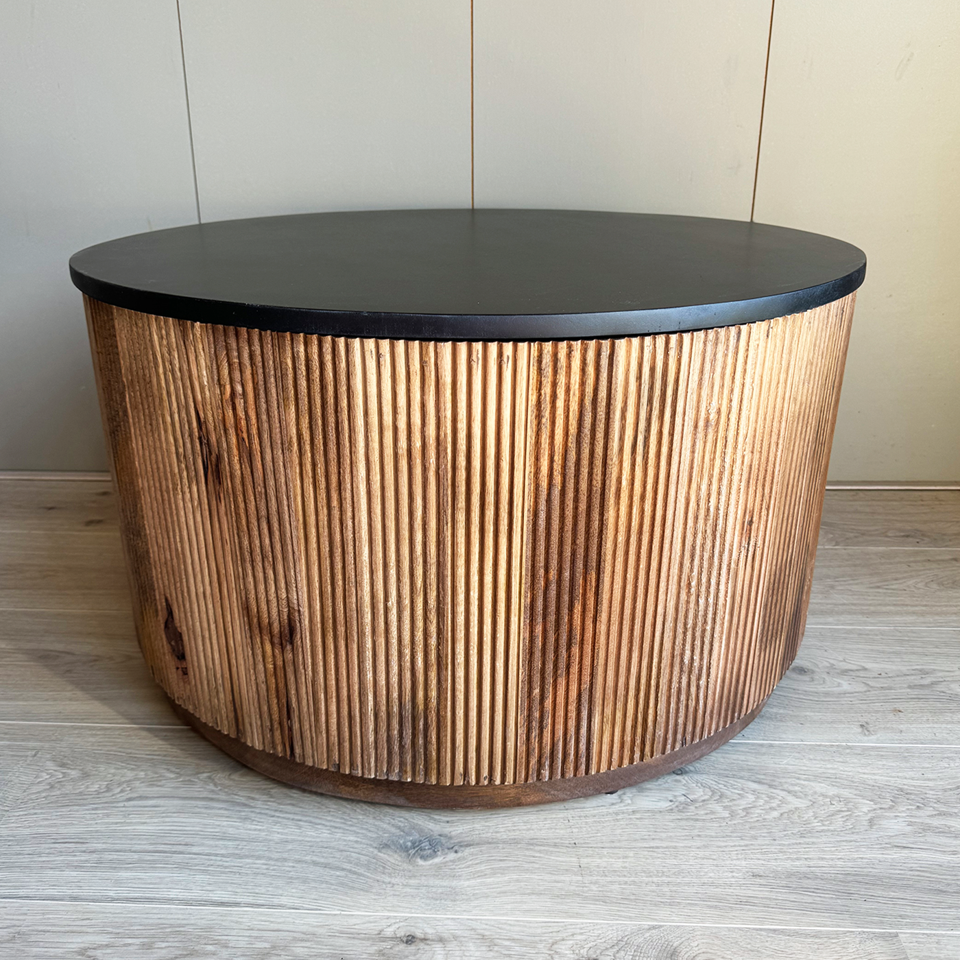 Old inn wonen salontafel Rome box bruin/zwart groot