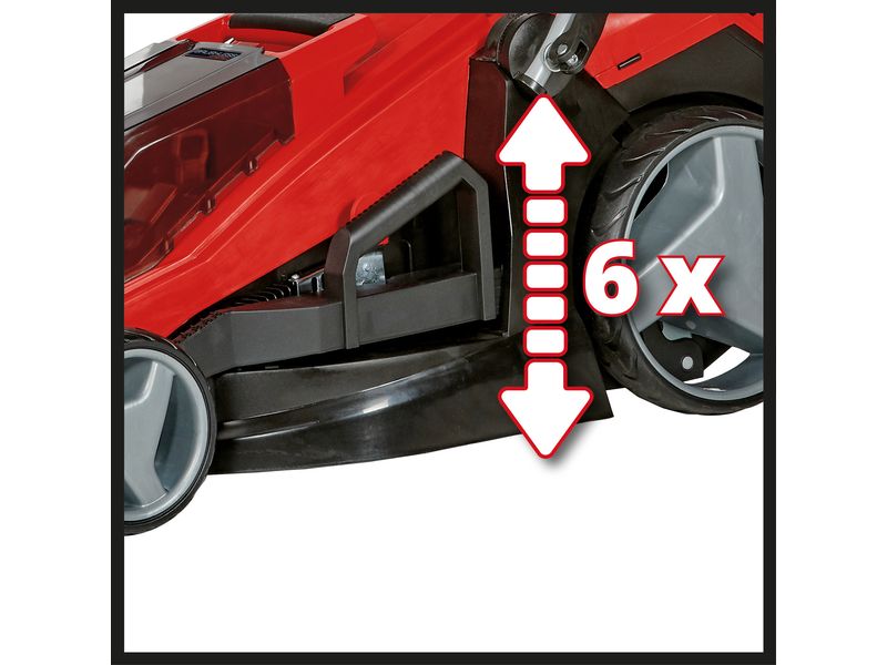 Einhell Akku-Rasenmäher GE-CM 36/43 Li M (2 x 4.0Ah) Rasenmäher mit zwei Akkus und zwei Ladegeräten