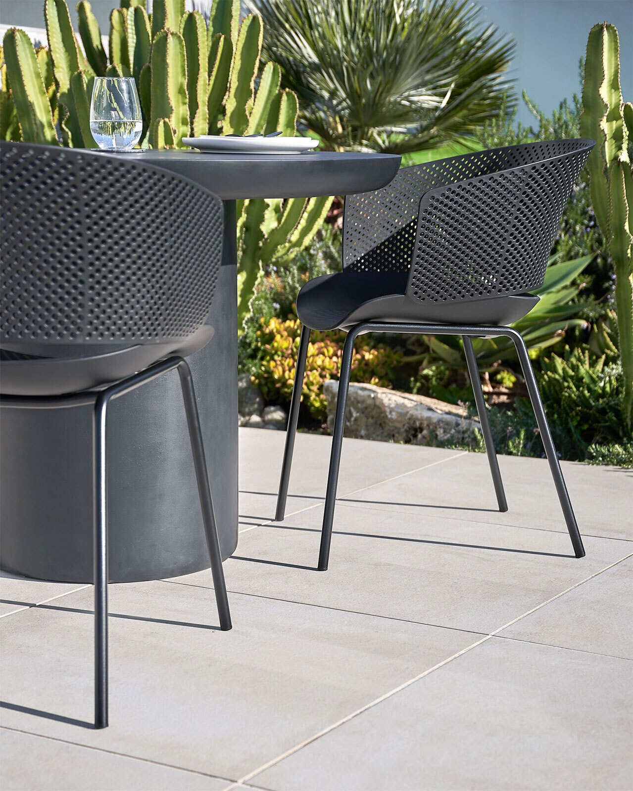 Kave Home Gartenstuhl YERAY 4er Set schwarz