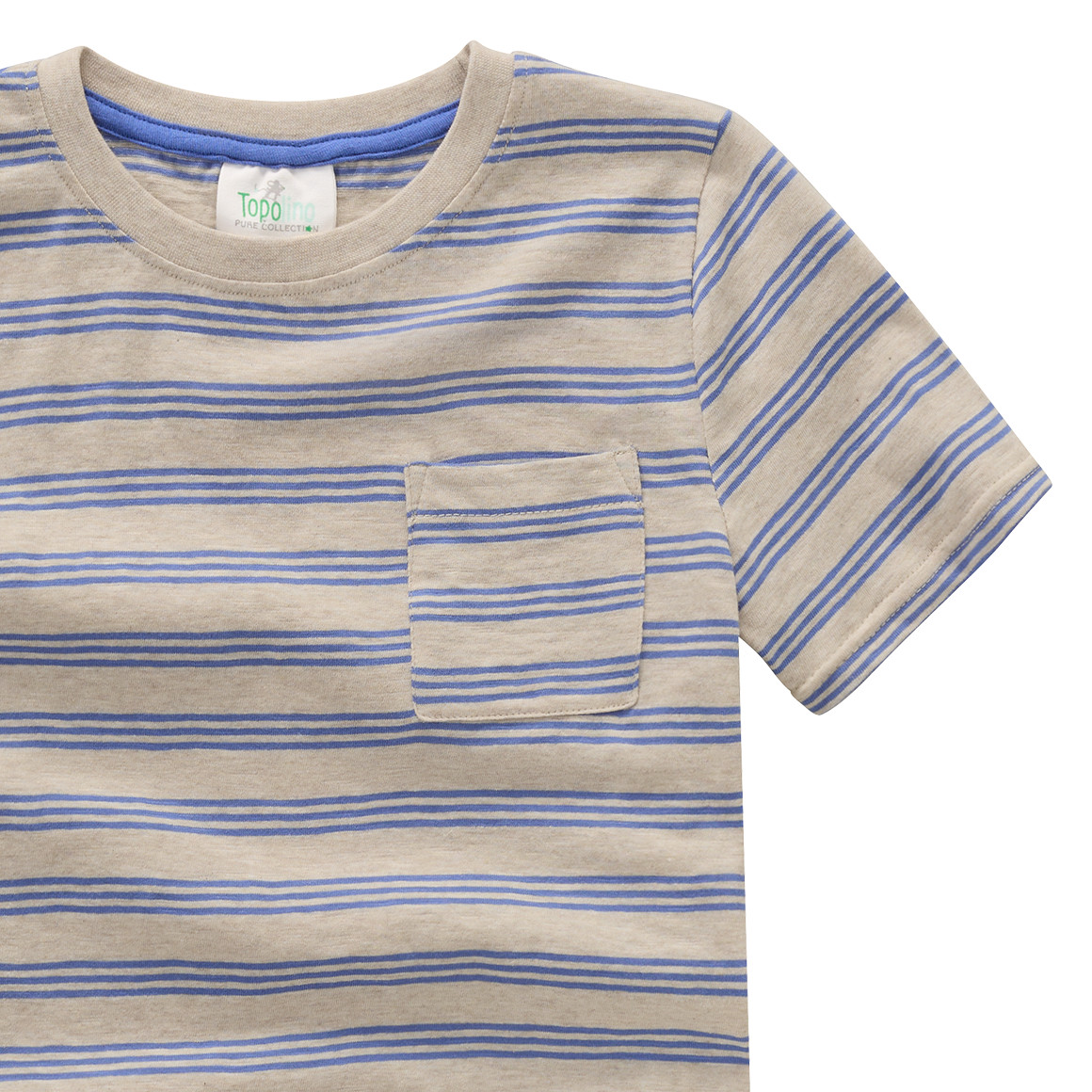 Topolino Pure Collection Jungen T-Shirt mit Streifen blau / beige