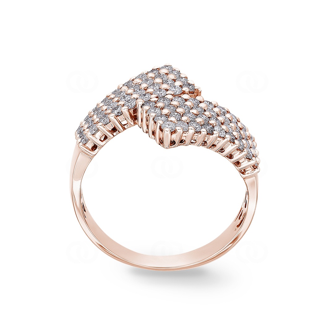 1.00 Karat Diamantring 750/18 K Roségold