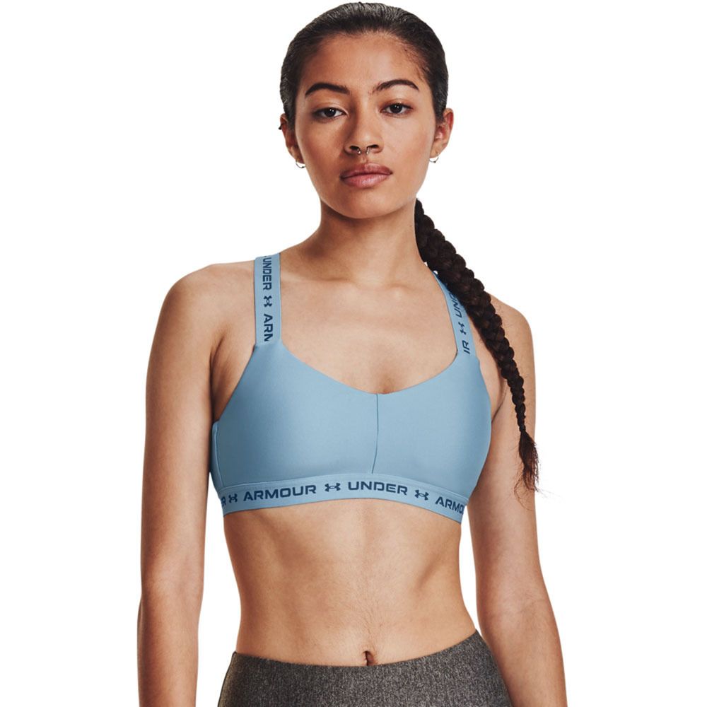 Under Armour CROSSBACK LOW - Brassière Femme bleu