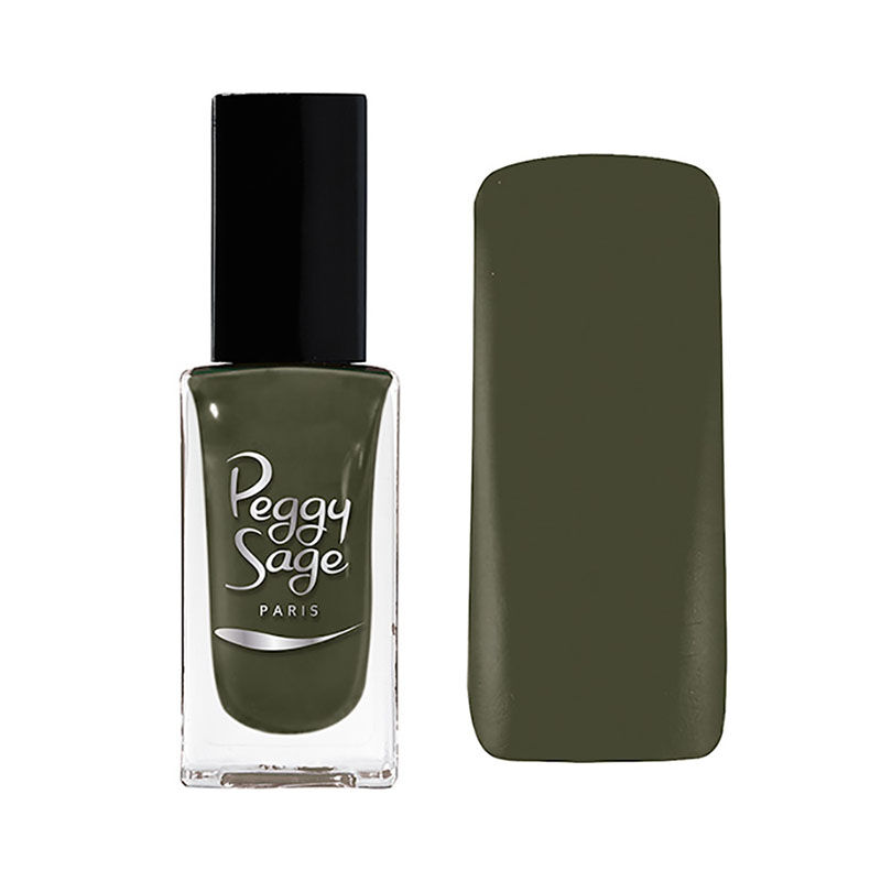 Vernis à ongles casual kaki