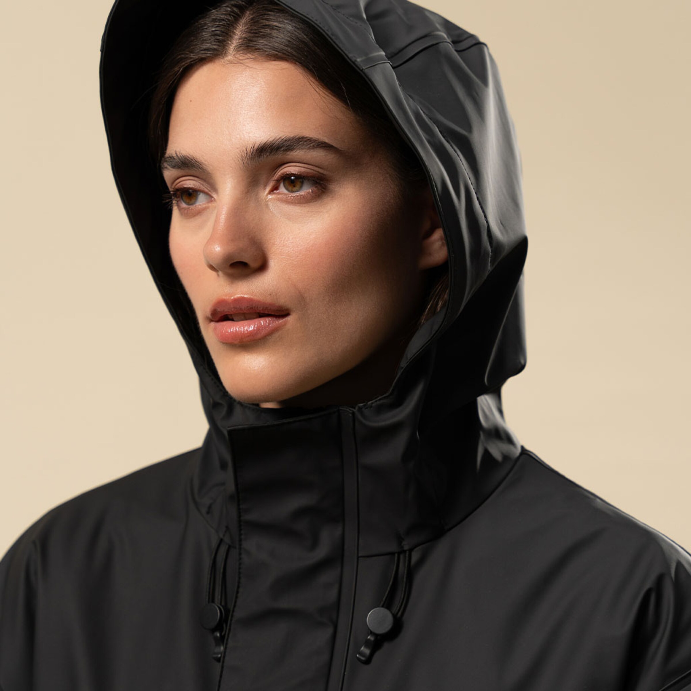 Everyday Rain Jacket Short Midnight Black