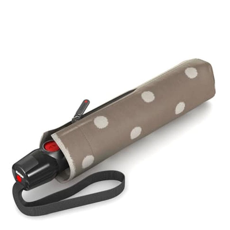 Knirps T200 Comfortabele Auto Open-Dicht Paraplu Dot Art Taupe