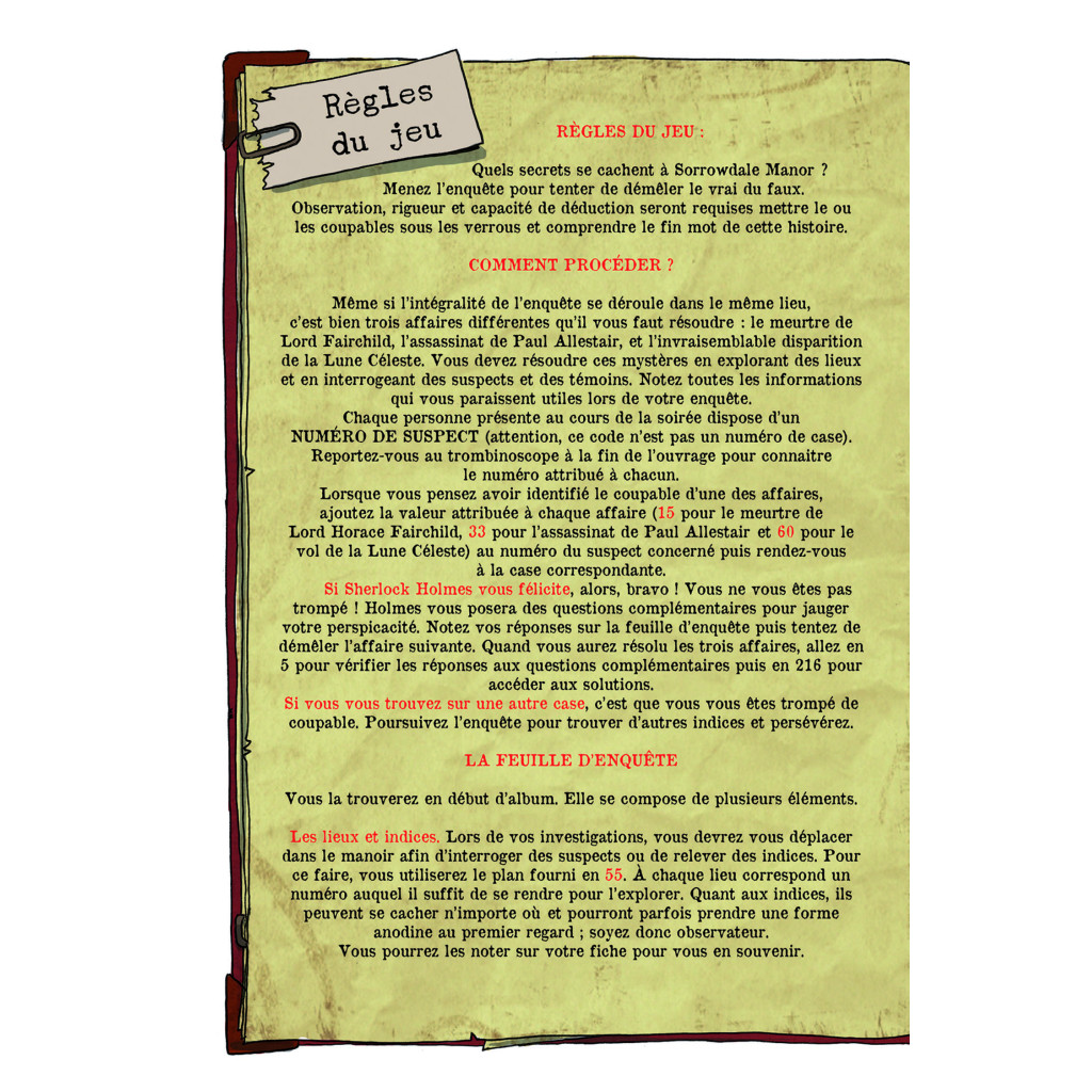 Sherlock Holmes - La BD dont vous êtes le Héros : Mystères à Sorrowdale Manor