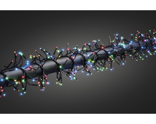 Konstsmide LED-clusterlichtketting, 5,8 m + 5 m aansluitkabel, veelkleurig licht, 768 LED's, incl. controller, 8 verschillende functies