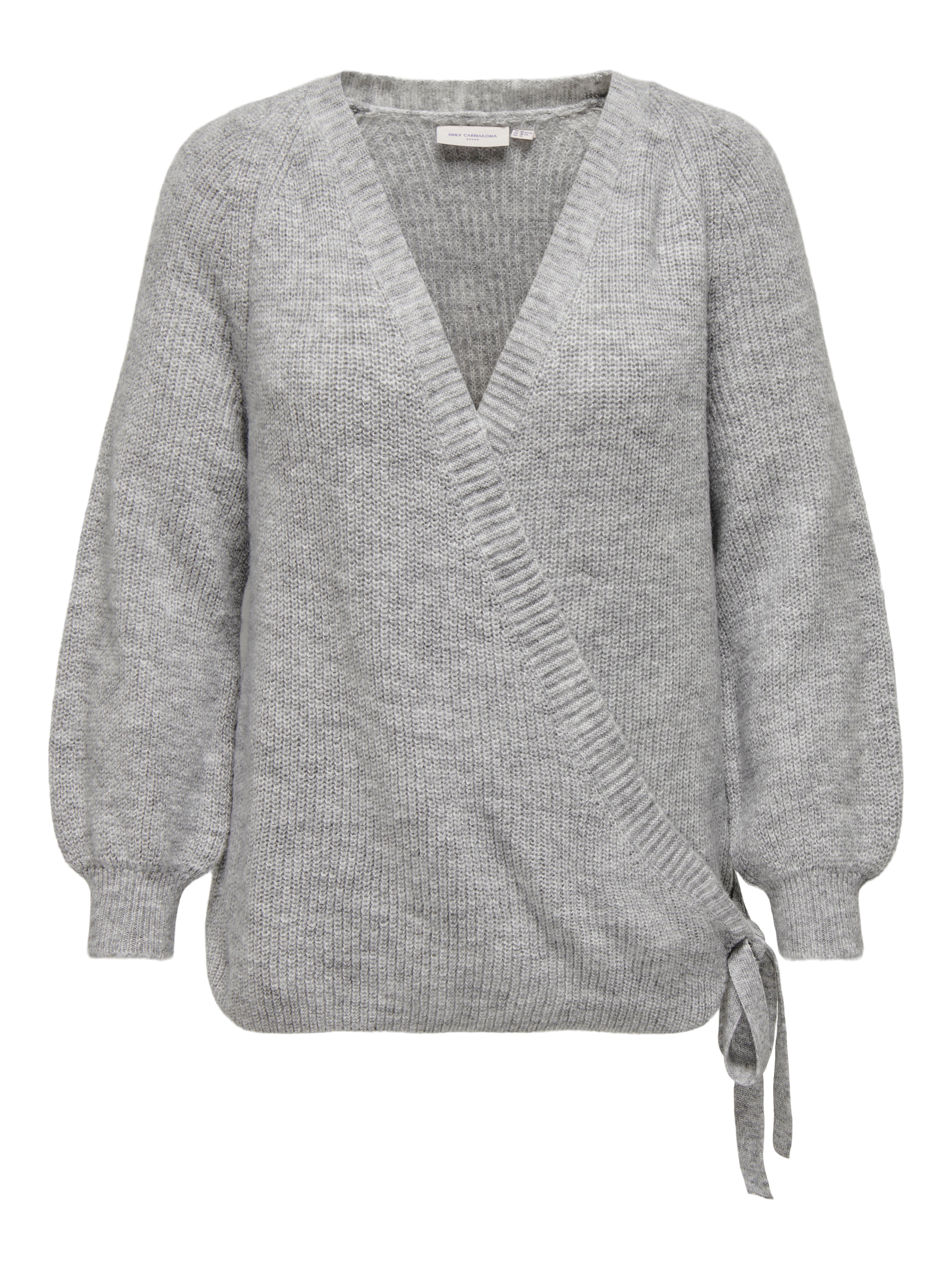 CARJADEI Strickjacke Medium Grey Melange