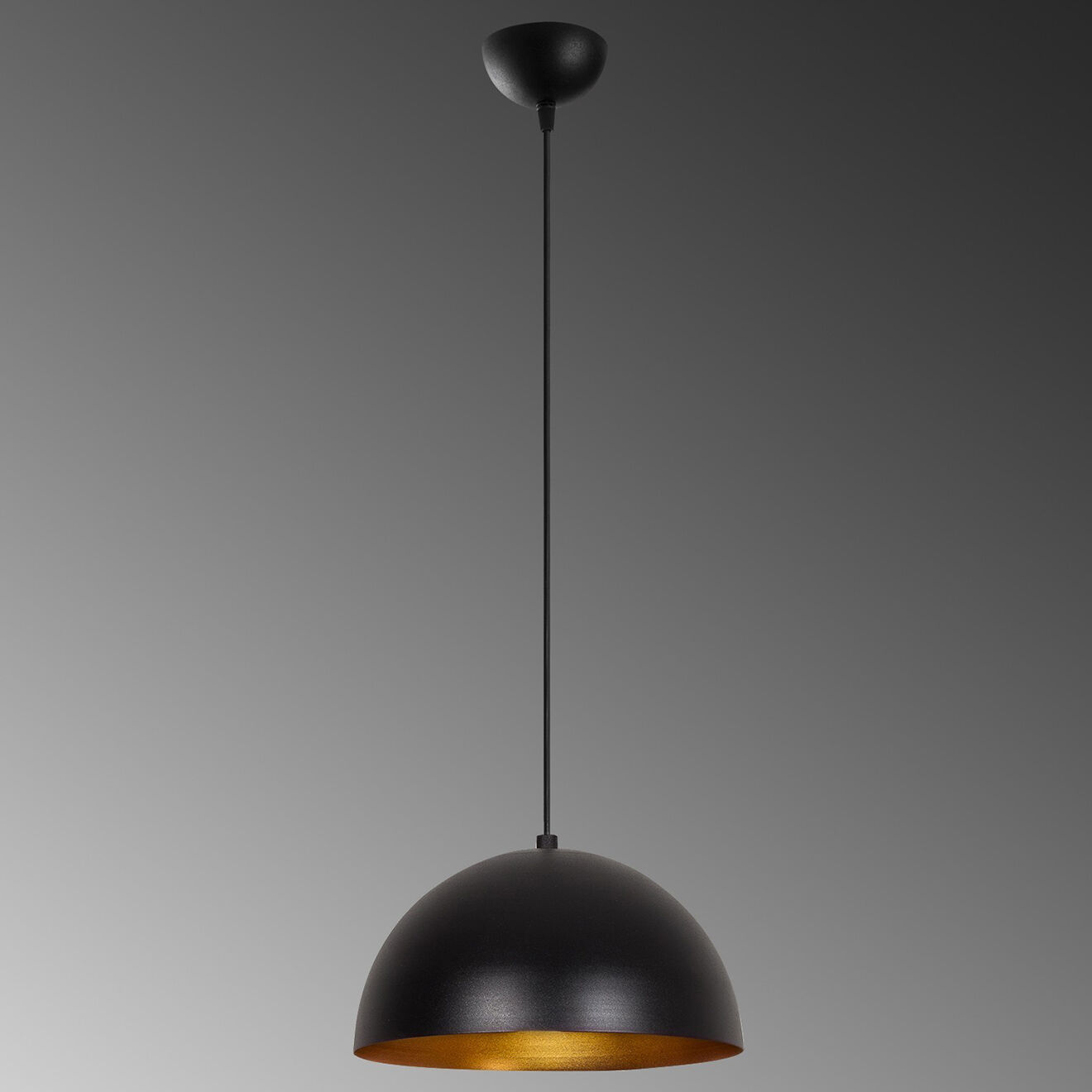 Opviq Suspension Sivani noir/doré - 30x11 cm