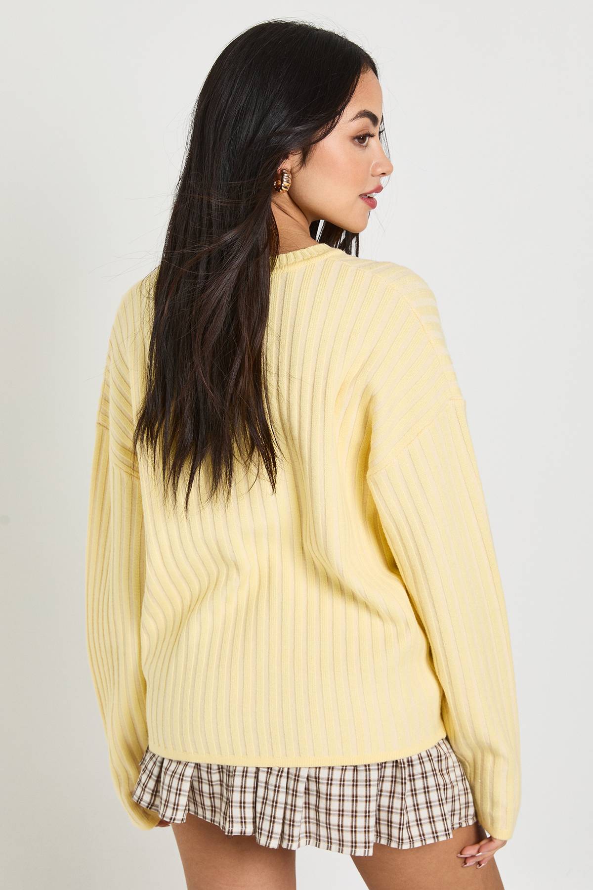 boohoo synthétiquell Oversize Rayé en Maille