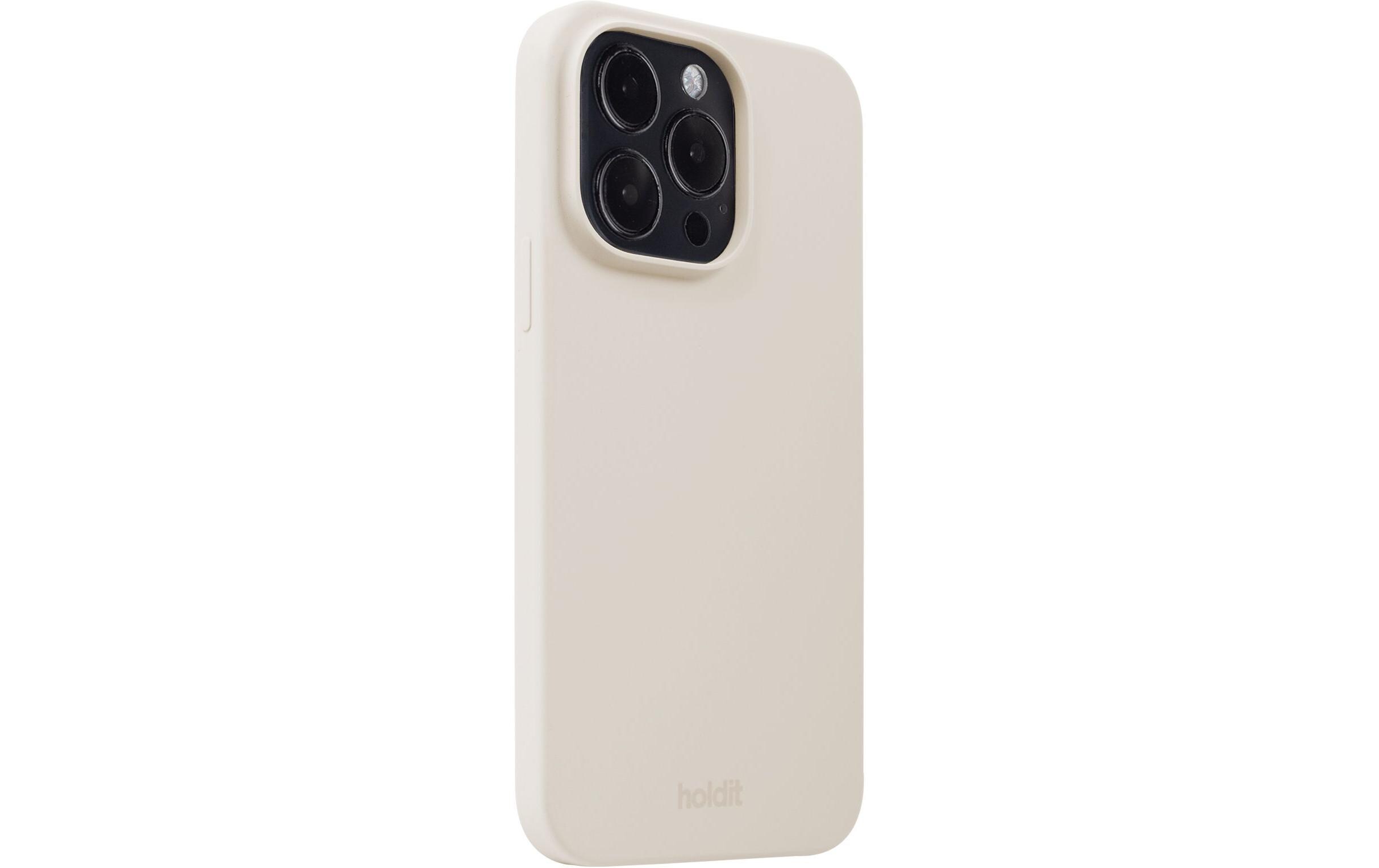 Back Cover Silicone iPhone 14 Pro BeigeModerne Handyhülle aus ultradünnem und griffigem Silikon für das Apple iPhone 14 Pro