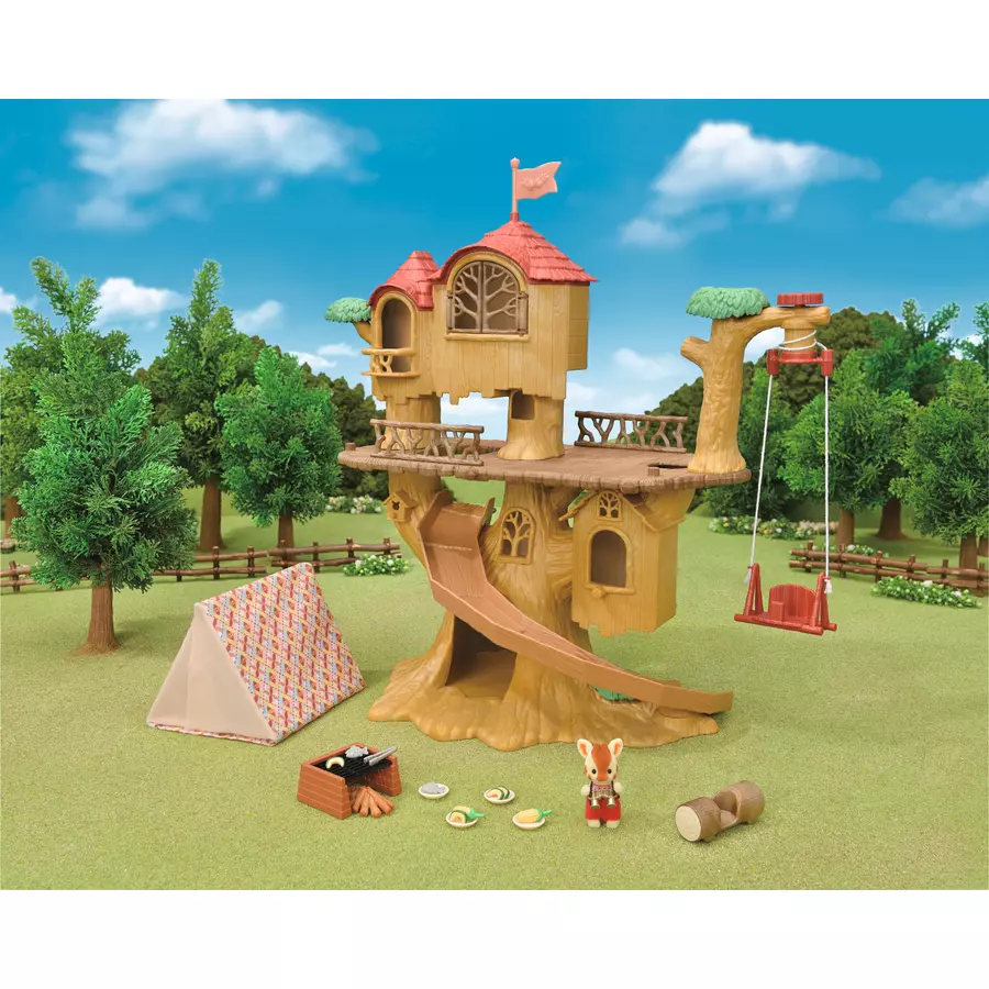 Sylvanian Families® Abenteuer Baumhaus mit Camping Ausrüstung Geschenkset
