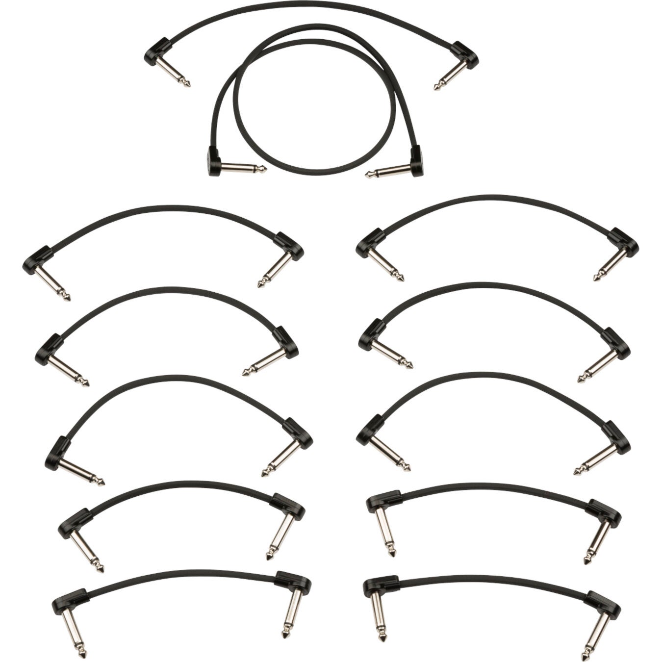 Fender Blockchain Patch Cable Kit zwart medium 12-delig