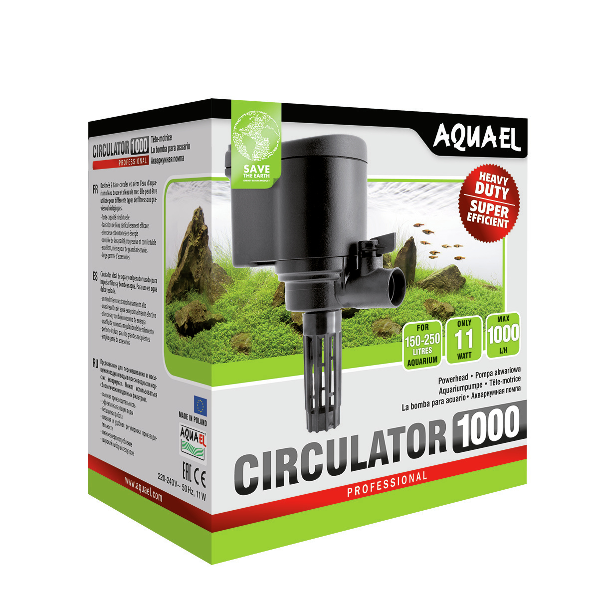 Bomba Aquael Circulator 1000 para aquários