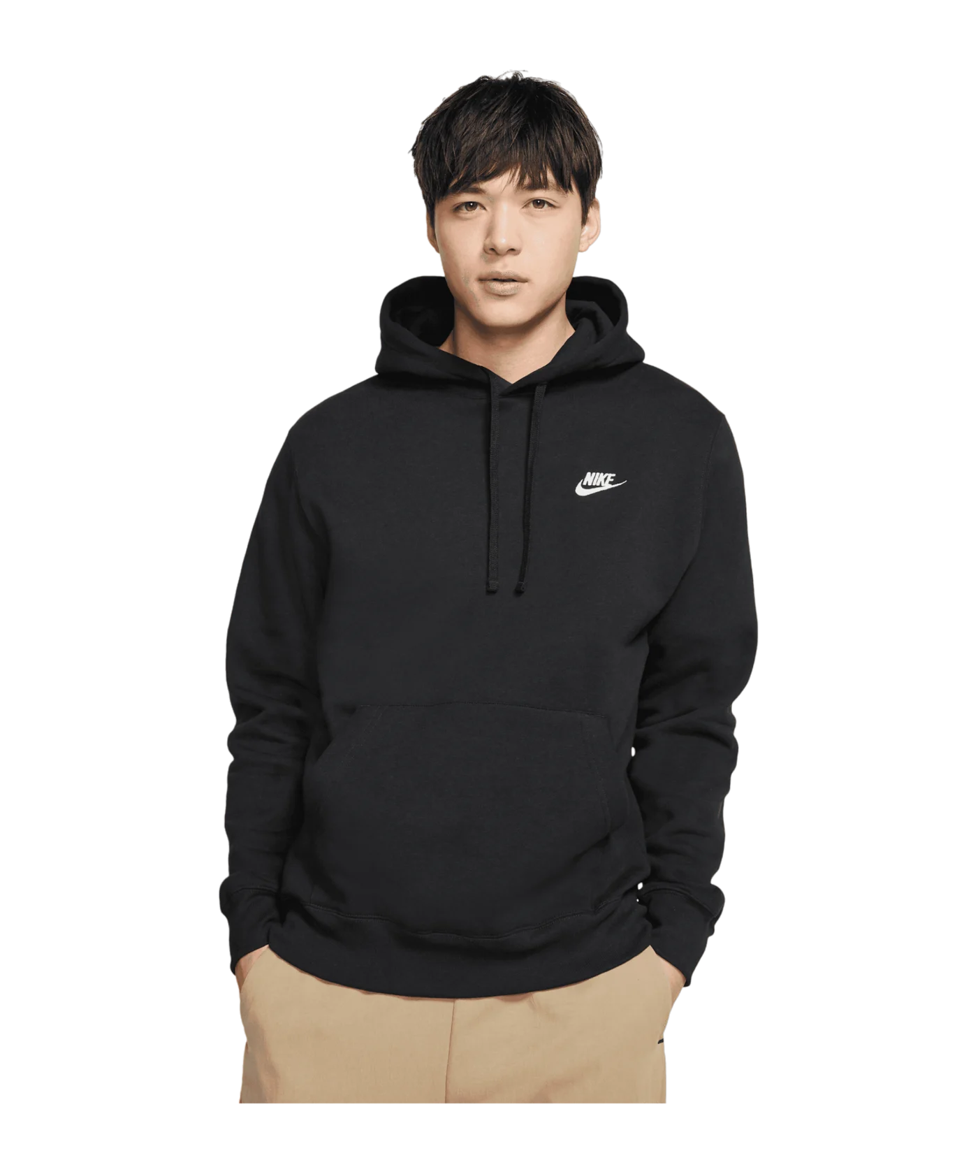 Nike Club Fleece Kapuzensweatshirt Schwarz F010