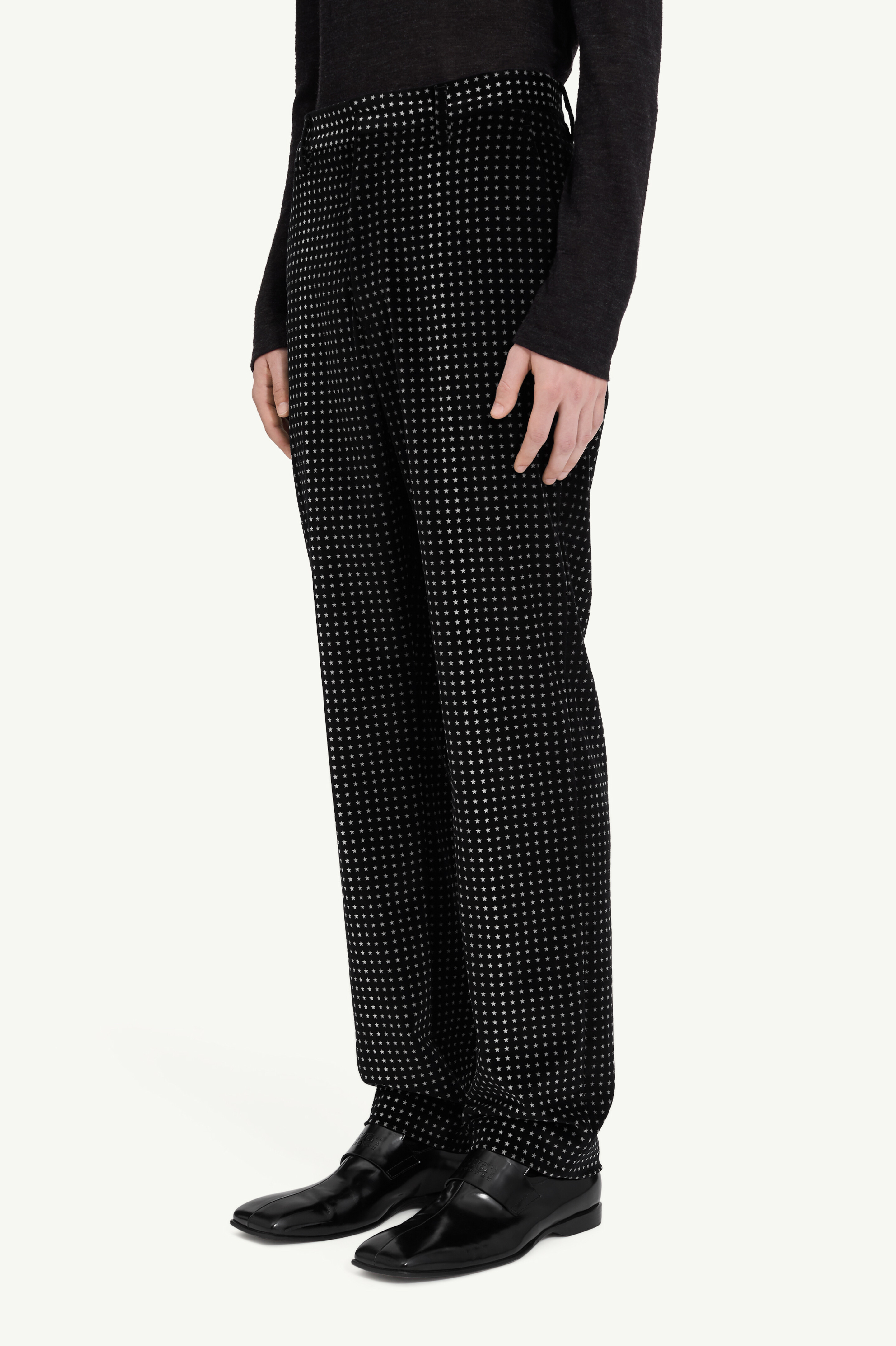 Pantalon en velours motif étoile en coton pour homme | MM6
