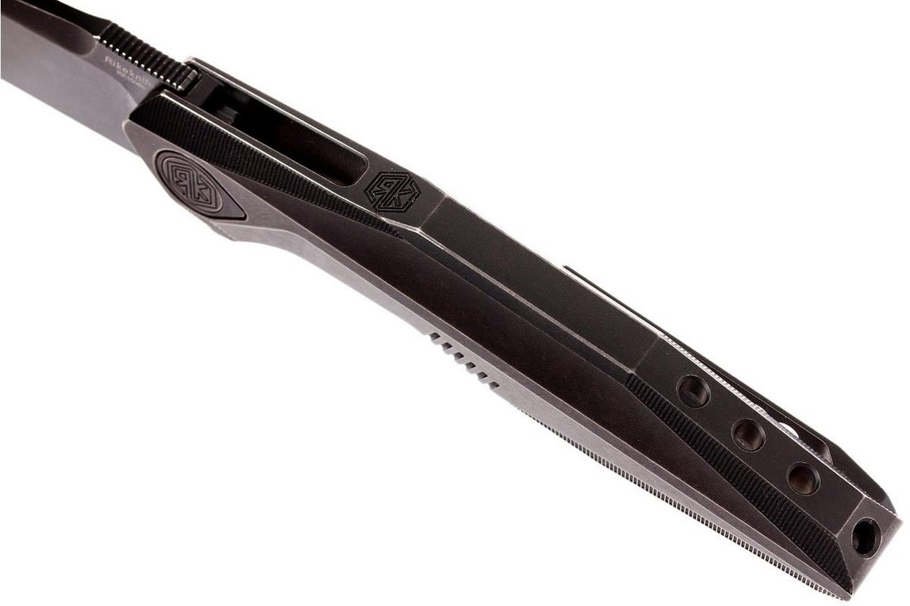 Rike Knife 1508S M390 integraalzakmes, Blackwashed
