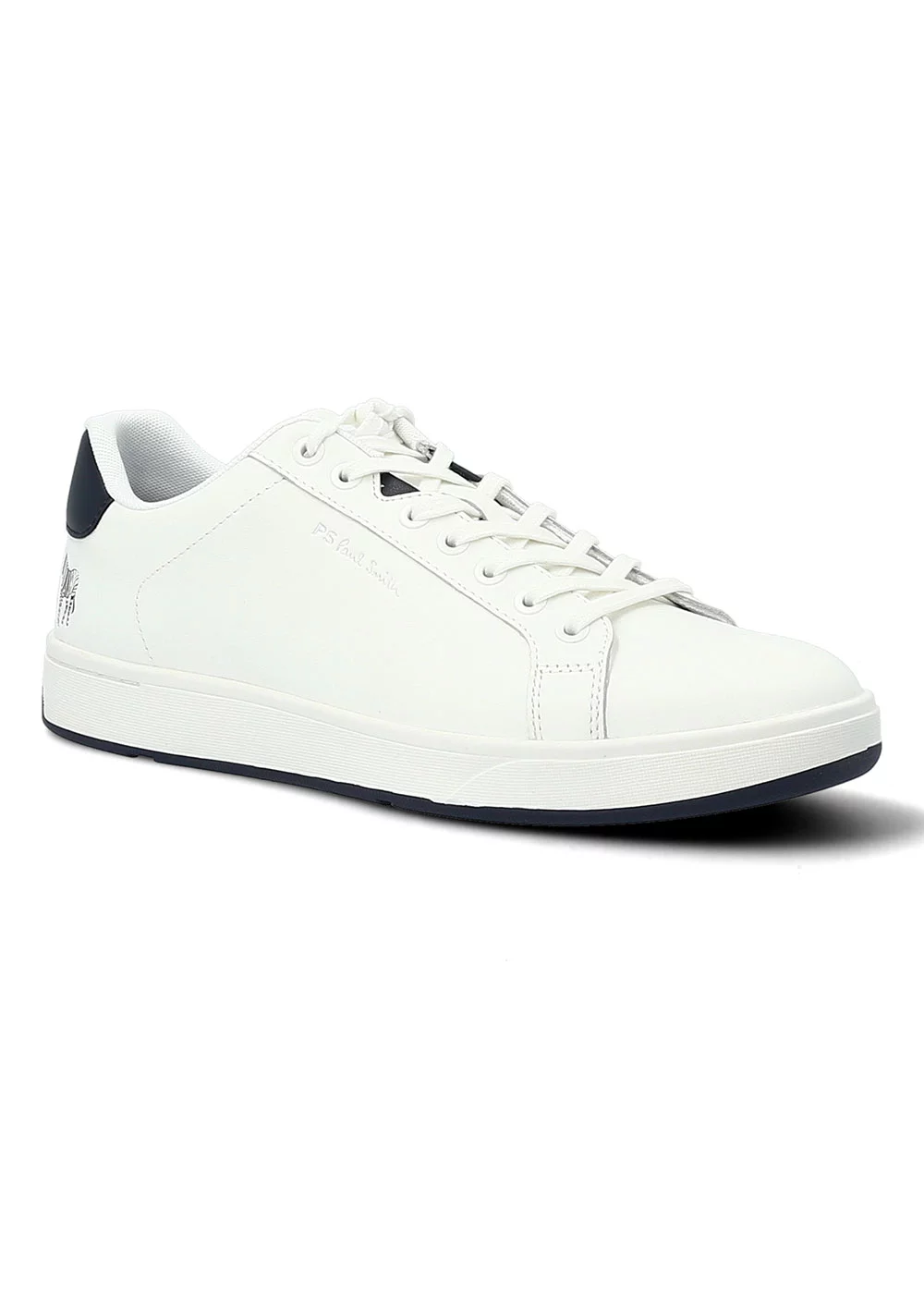 SNEAKERS ALBANY CUIR BLANC SPOILER NAVY