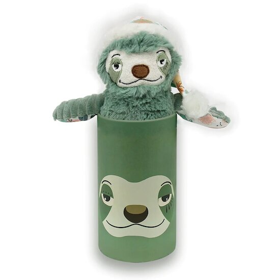 Peluche en boîte Petit Simply   Chillos le Paresseux        de               Les Déglingos