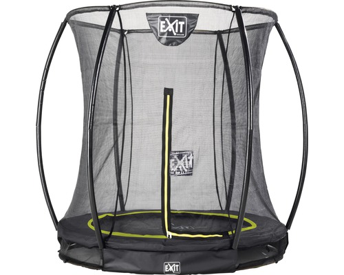 EXIT Silhouette Ground trampoline met veiligheidsnet Ø 183 cm zwart