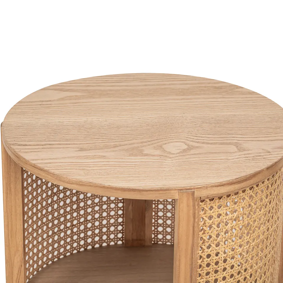Nachtkastje van natuurlijk hout