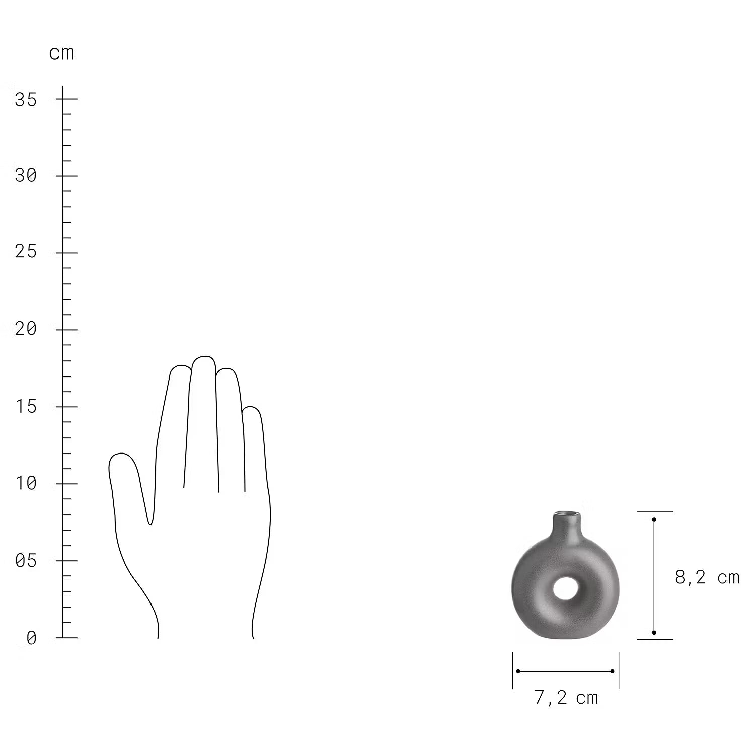 LOOPY Mini-Vase 6er-Set